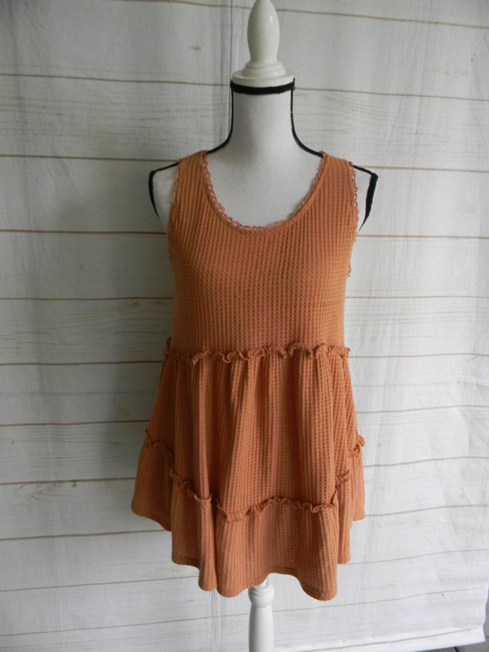 UMGEE THERMAL SLEEVELESS PEASANT BOHO DRESS SZ M